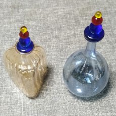 Miniaturas de perfumes antiguos: PERFUMEROS CRISTAL SOPLADO DE MURANO. Lote 285475063