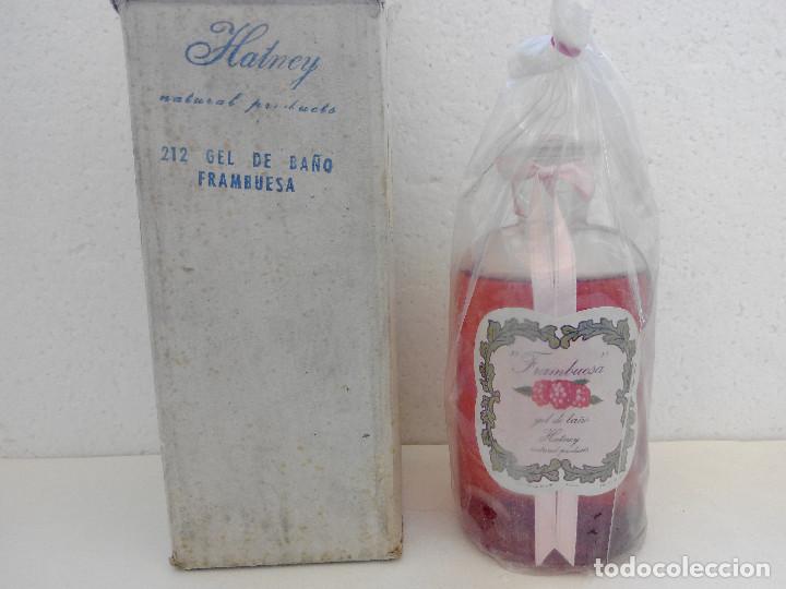 Miniaturas de perfumes antigos: ANTIGUO GEL DE BA&Ntilde;O HATNEY FRAMBUESA DE UNOS 200 ML - SEGURA S.A -SIN ESTRENAR