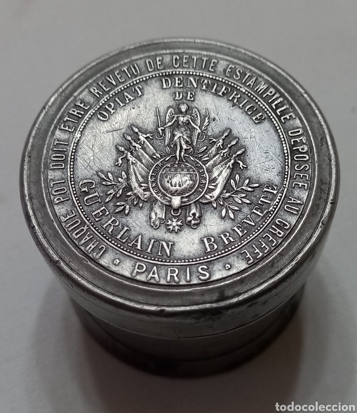 Miniature di profumi antiche: Antiguo frasco de pasta dental Guerlain Brevete 1830/1880