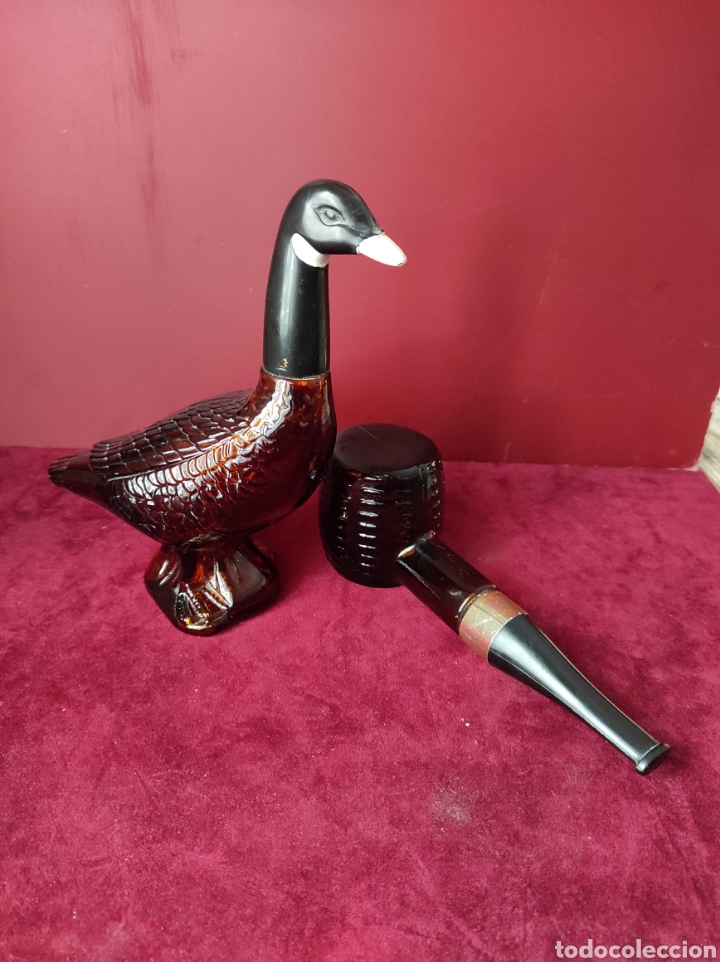 Miniature di profumi antiche: Lote dos productos AVON Ganso y pipa