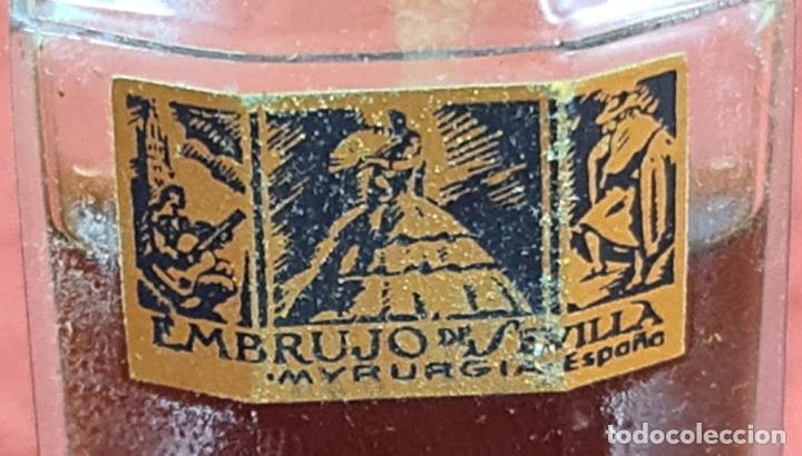 Miniaturas de perfumes antiguos: EMBRUJO DE SEVILLA. PERFUME PARA SEÑORA. MYRURGIA. CAJA ORIGINAL. ESPAÑA. 1933. - Foto 7 - 292551033