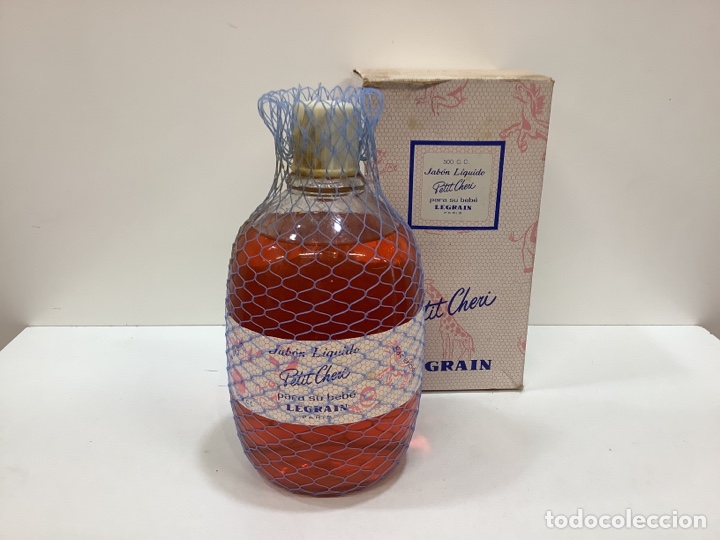 Miniaturas de perfumes antigos: JAB&Oacute;N L&Iacute;QUIDO 500 C.C - PETIT CHERI - PARIS