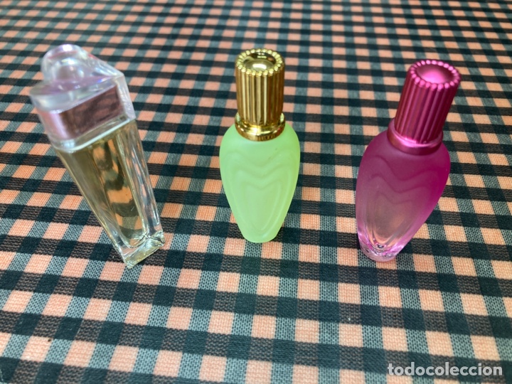 Miniaturas de perfumes antiguos: Lote Escada 3 botellas miniatura