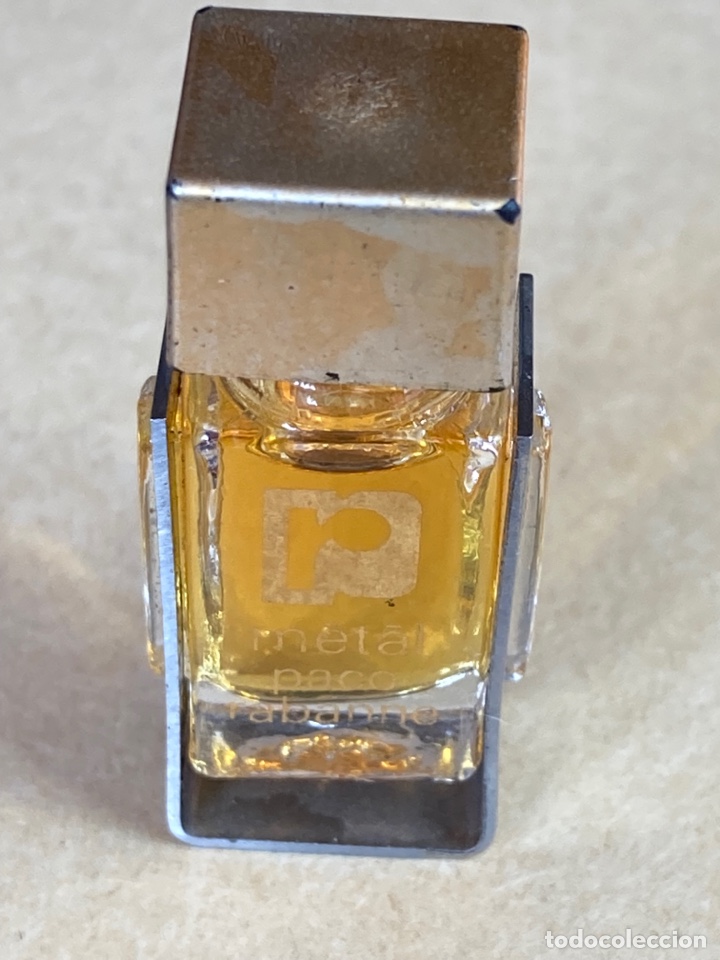 Miniaturas de perfumes antiguos: Miniatura Metal de Paco Rabanne