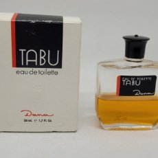 Miniaturas de perfumes antiguos: COLONIA CAJA TABU 50 ML. DANA. SIN USO. 2002.. Lote 303257333