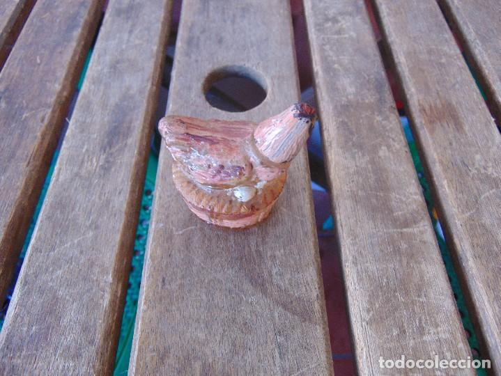 recipiente en cristal en forma de gallina - Comprar Miniaturas de perfumes antiguos y envases en - 306778793