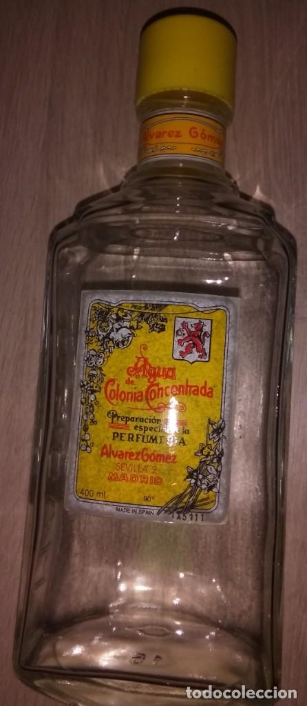 Miniatures of antique perfumes: Frasco vac&iacute;o de Agua de colonia concentrada de la perfumer&iacute;a &Aacute;lvarez G&oacute;mez