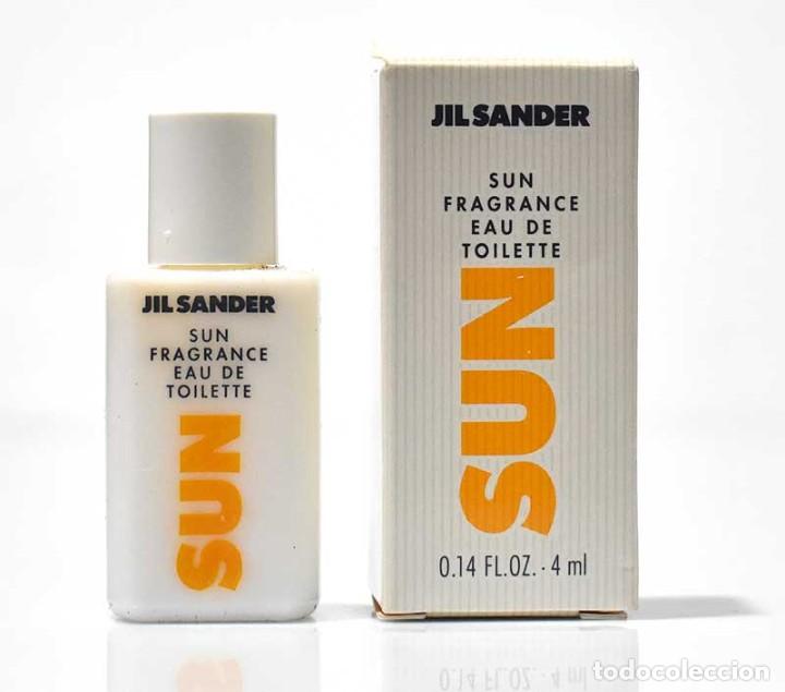 Miniaturas de perfumes antigos: Perfume miniatura Sun de Jil Sander 4ml