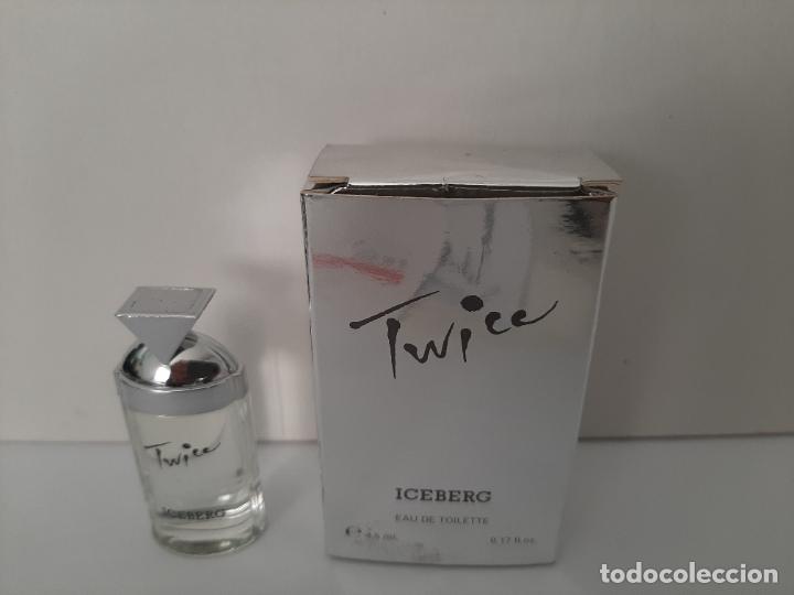Miniaturas de perfumes antiguos: MINIATURA TWICE DE ICEBERG - Foto 1