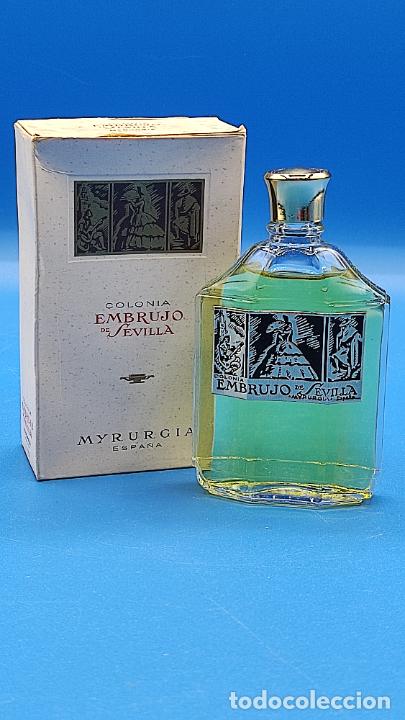Miniaturas de perfumes antigos: COLONIA PERFUME EMBRUJO DE SEVILLA MYRURGIA 1/16 NUNCA USADO