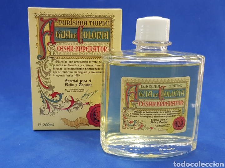 Miniaturas de perfumes antigos: Cesar Imperator Agua de Colonia 200ml