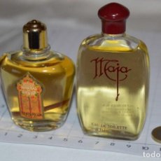 Miniaturas de perfumes antiguos: PERFUME Y COLONIA - MADERAS DE ORIENTE Y MAJA - DE MYRURGIA - ORIGINALES - ¡MIRA FOTOS Y DETALLES!. Lote 361794695