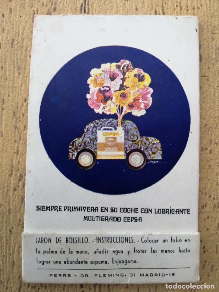 Miniatures of antique perfumes: Jab&oacute;n de bolsillo, propaganda Cepsa