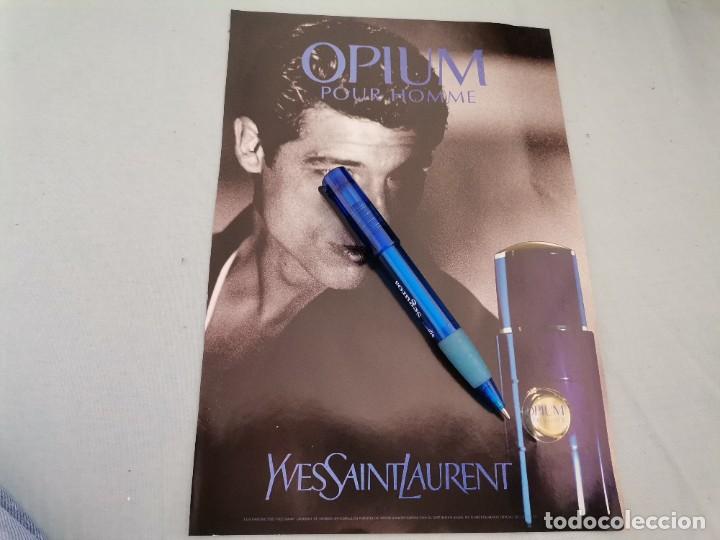 Miniatures of antique perfumes: OPIUM YVES SAINT LAUREN PERFUME COLONIA HOMBRE ANUNCIO PUBLICIDAD REVISTA 1992