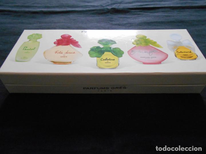 Miniaturas de perfumes antiguos: BONITA CAJA DE PARFUMS GR&Eacute;S - PARIS - Foto 3