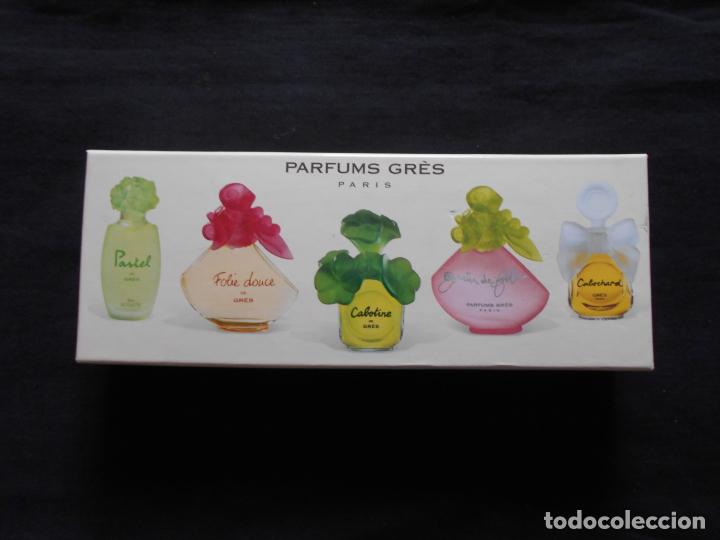 Miniaturas de perfumes antiguos: BONITA CAJA DE PARFUMS GR&Eacute;S - PARIS - Foto 1