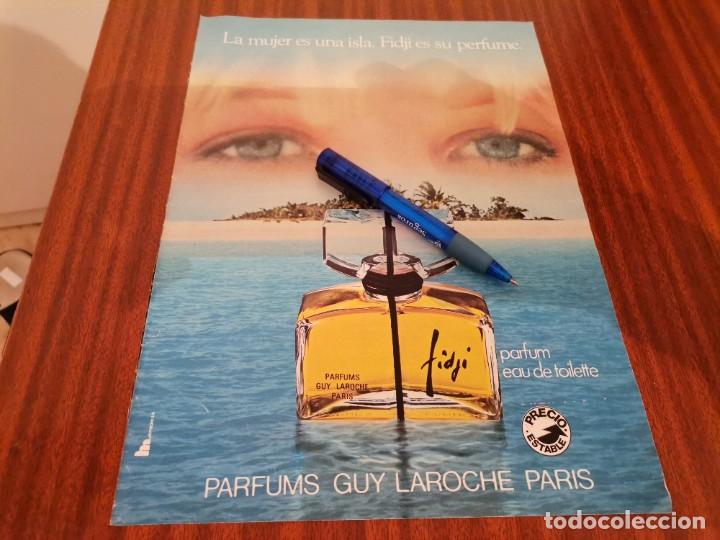 Miniaturas de perfumes antigos: FIDJI GUY LAROCHE PAR&Iacute;S PERFUME COLONIA MUJER ANUNCIO PUBLICIDAD REVISTA 1978