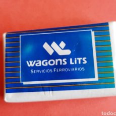 Miniaturas de perfumes antiguos: JABONCITO WAGON LITS SERVICIOS FERROVIARIOS- MAGNO LA TOJA- TREN