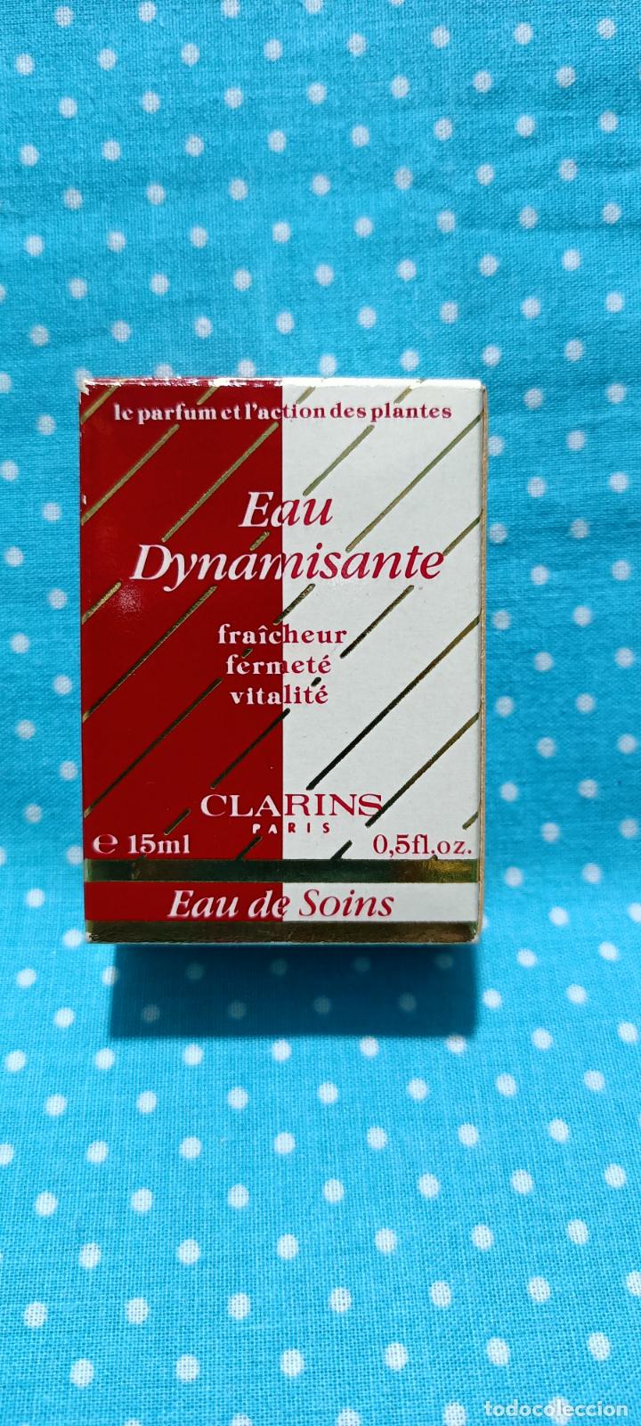 Miniaturas de perfumes antigos: Miniatura EAU dynamisante clarines 15 ml