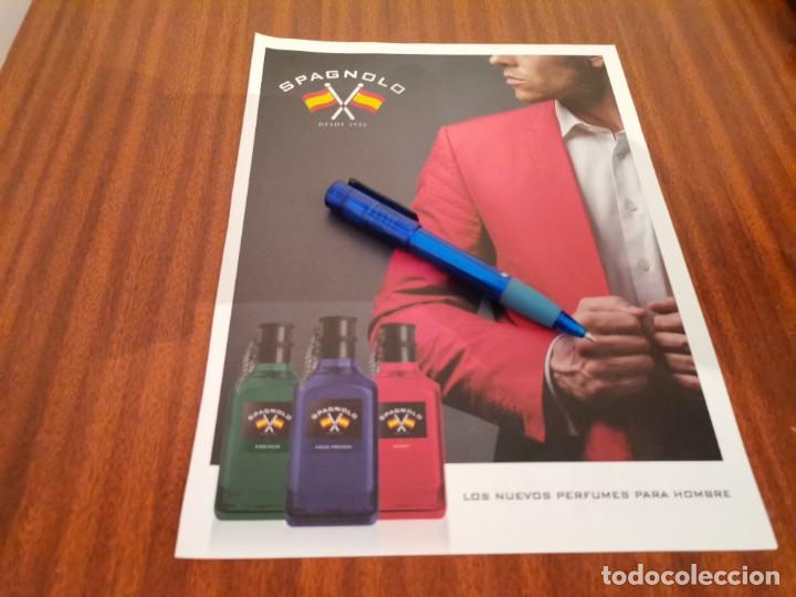 Miniaturas de perfumes antigos: PERFUME COLONIA HOMBRE SPAGNOLO ANUNCIO PUBLICIDAD REVISTA