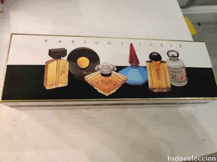Miniaturas de perfumes antiguos: Caja de parfums paris - Foto 1