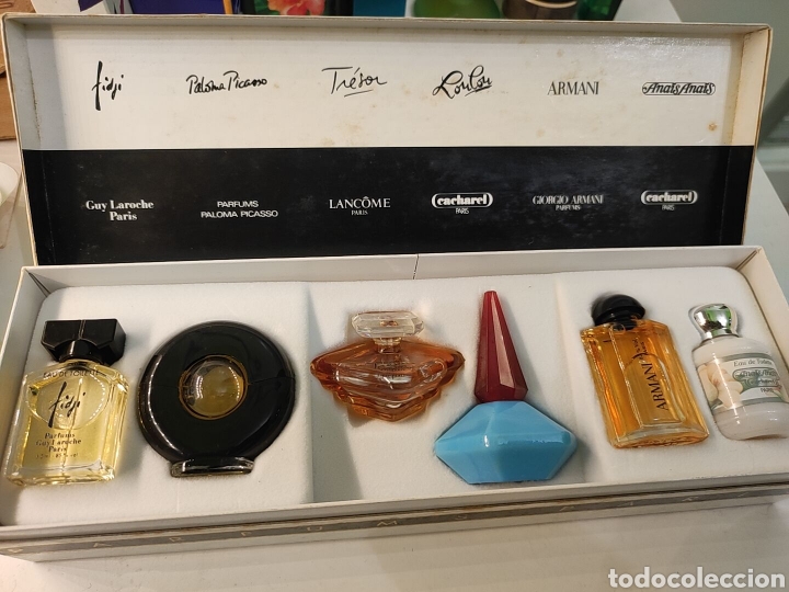 Miniaturas de perfumes antiguos: Caja de parfums paris - Foto 2