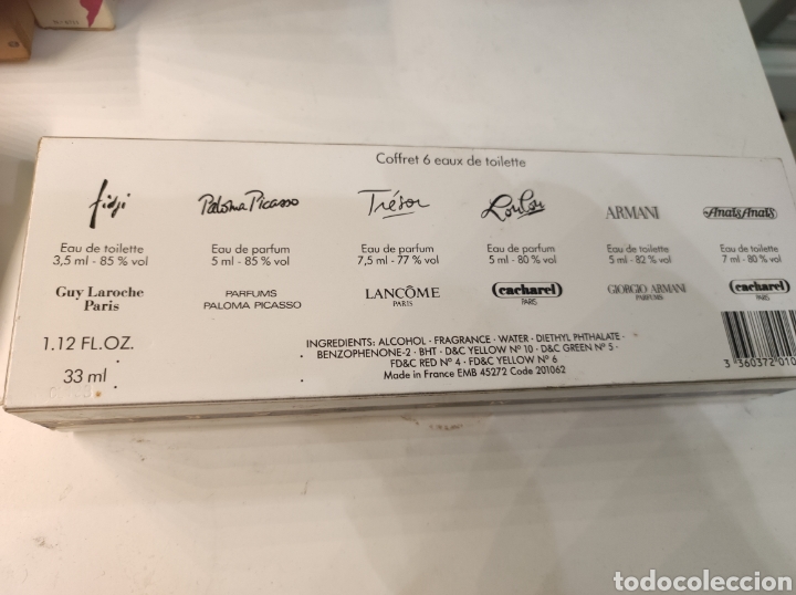 Miniaturas de perfumes antiguos: Caja de parfums paris - Foto 3