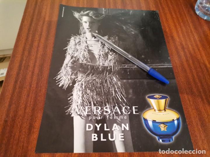 Miniaturas de perfumes antigos: PERFUME DYLAN BLUE VERSACE ANUNCIO PUBLICIDAD REVISTA