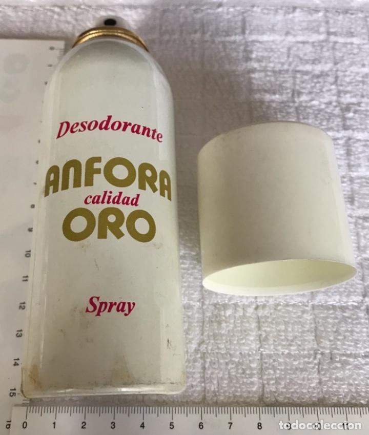 Miniaturas de perfumes antigos: CA 49 DESODORANTE &Aacute;NFORA CALIDAD ORO ARUNDA SPRAY VAC&Iacute;O