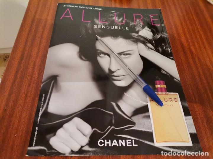 Miniaturas de perfumes antigos: PERFUME COLONIA ALLURE SENSUELLE ANUNCIO PUBLICIDAD REVISTA PAPEL GRUESO