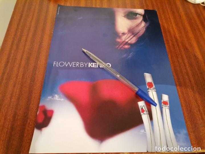 Miniaturas de perfumes antigos: PERFUME COLONIA FLOWER BY KENZO MUJER ANUNCIO PUBLICIDAD REVISTA ESPECIAL PARA ENMARCAR