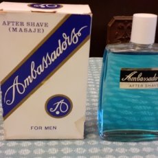 Miniaturas de perfumes antiguos: BOTE DE AFTER SHAVE AMBASSADORS,SIN ESTRENAR, MEDIDAS DEL BOTE 12,3 CM. Lote 333707463