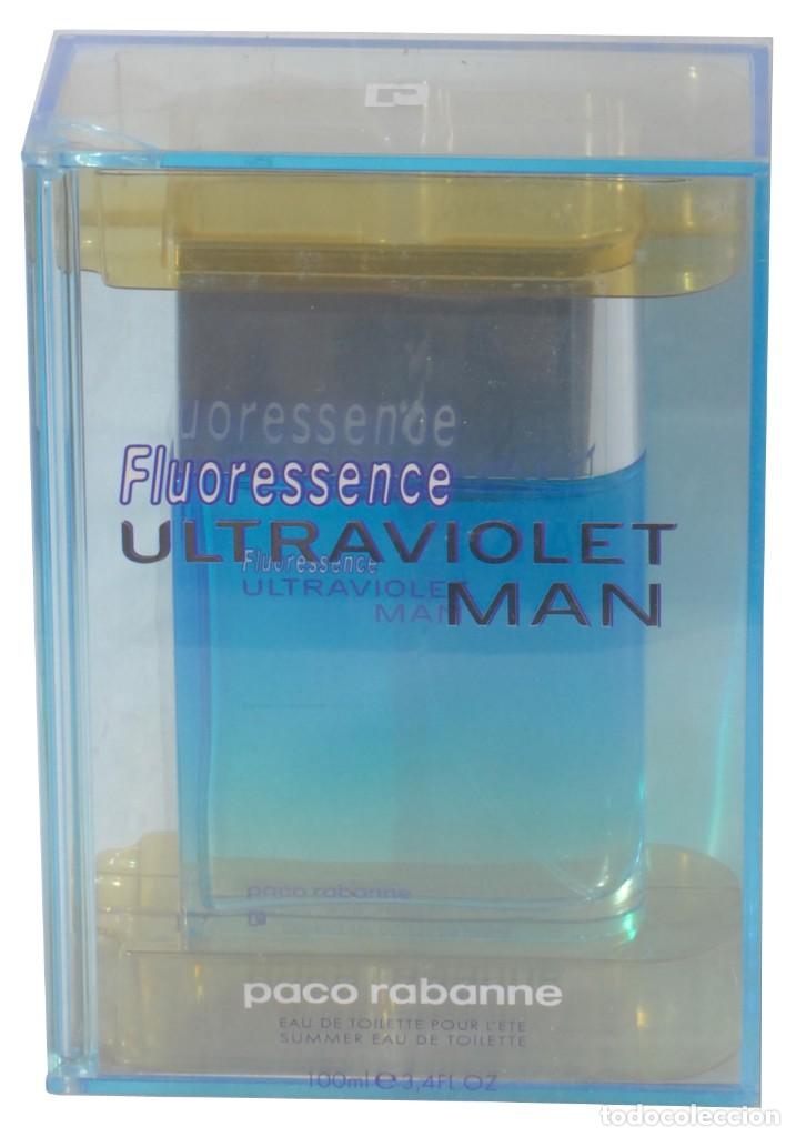 Miniaturen von alten Parf&uuml;men: FLUORESSENCE ULTRAVIOLET MAN - EAU DE TOILETTE PACO RABANNE 2005 DESCATALOGADA