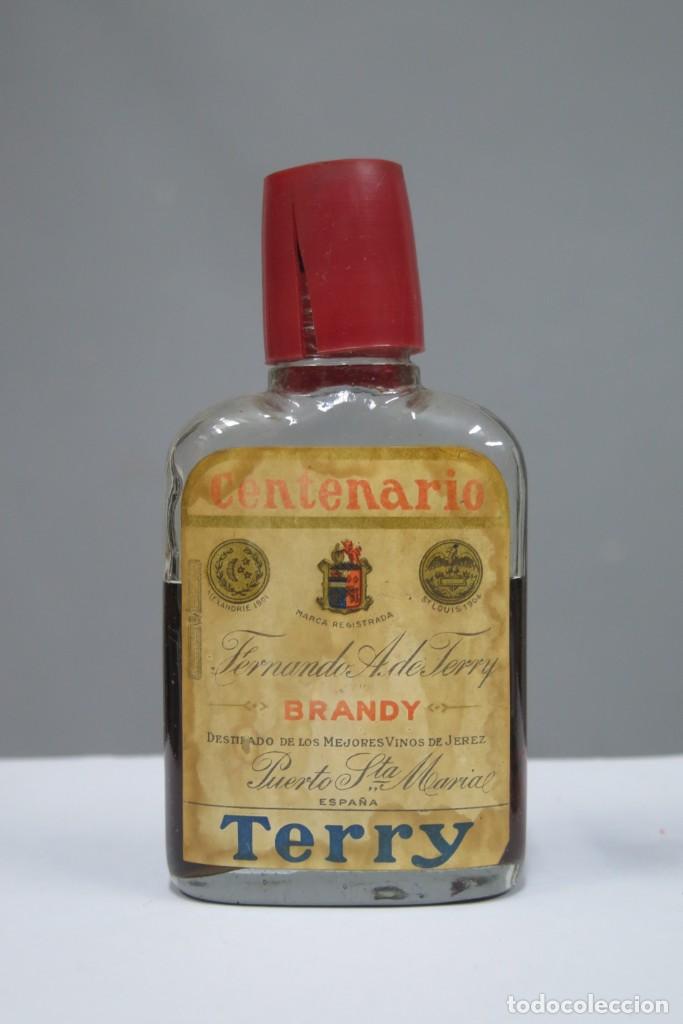 Miniaturas de perfumes antiguos: BOTELLIN. BRANDY. CENTENARIO. TERRY - Foto 1