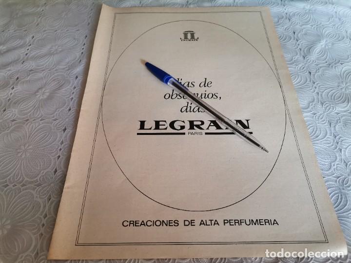 Miniaturen von alten Parf&uuml;men: PERFUME COLONIA LEGRAIN PAR&Iacute;S ANUNCIO PUBLICIDAD REVISTA 1974