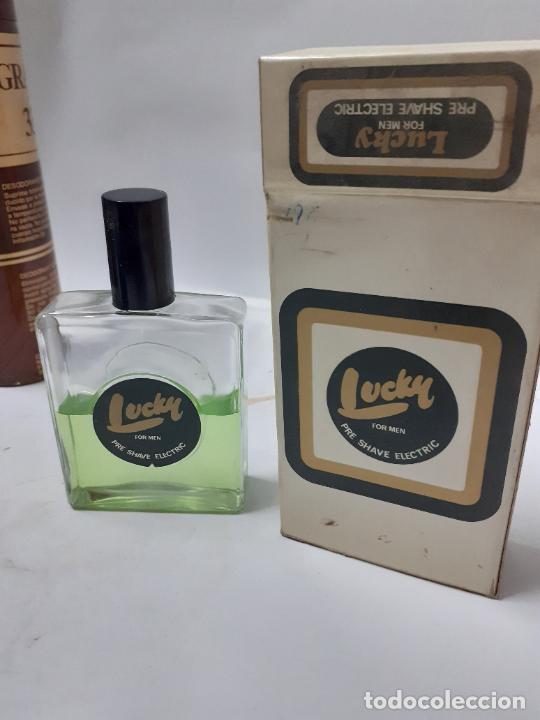 Miniaturas de perfumes antigos: FRASCO DE AFTHER SAVE LUCKY DE MAS SA BARCELONA // DE ANTIGUA PERFUMERIA