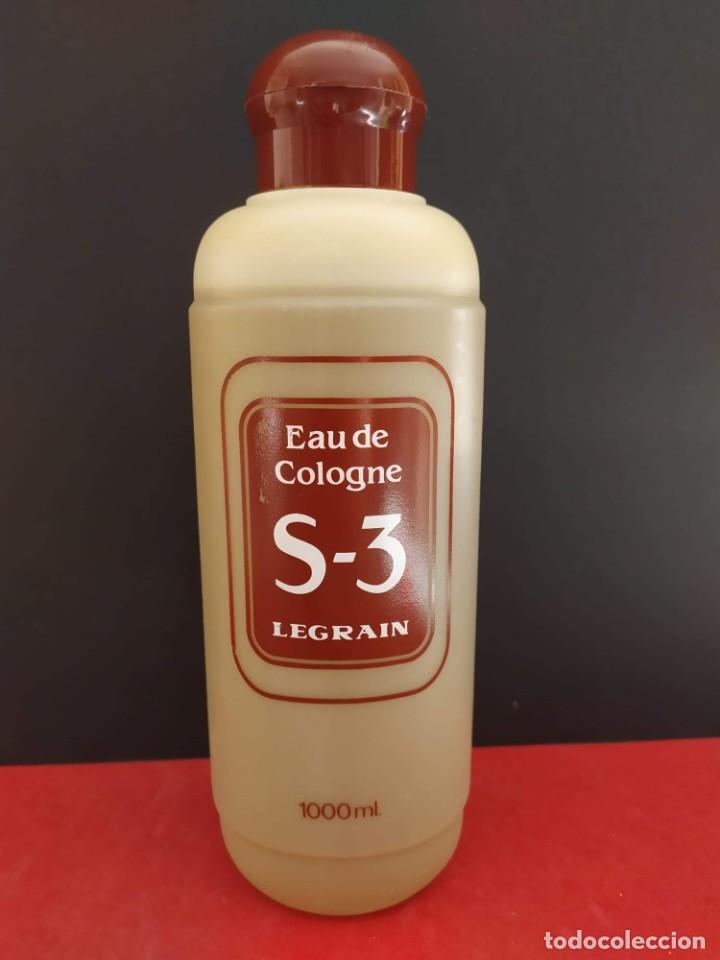 &Eacute;chantillons de parfums anciens: mitico bote de colonia s3 de legrain de un litro sin abrir a&ntilde;os 70-80