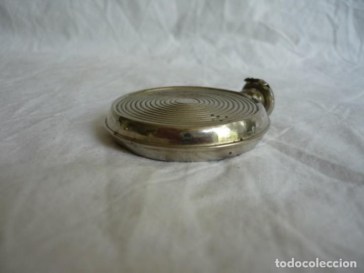 Miniaturas de perfumes antiguos: Perfumero de lat&oacute;n plateado - Foto 7