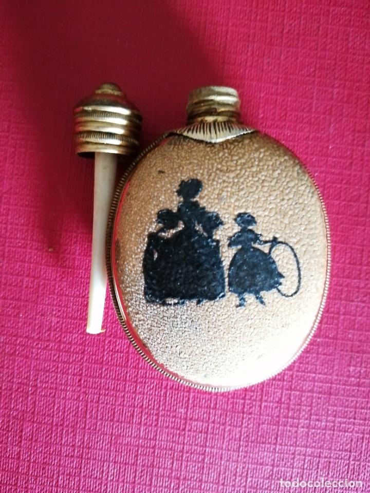 Miniaturas de perfumes antiguos: Peque&ntilde;o bote para perfume - Foto 3