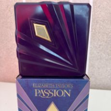 Miniaturas de perfumes antiguos: ELISABETH TAYLOR PASSION PERFUMED POLVOS POLVERA COLONIA PERFUME