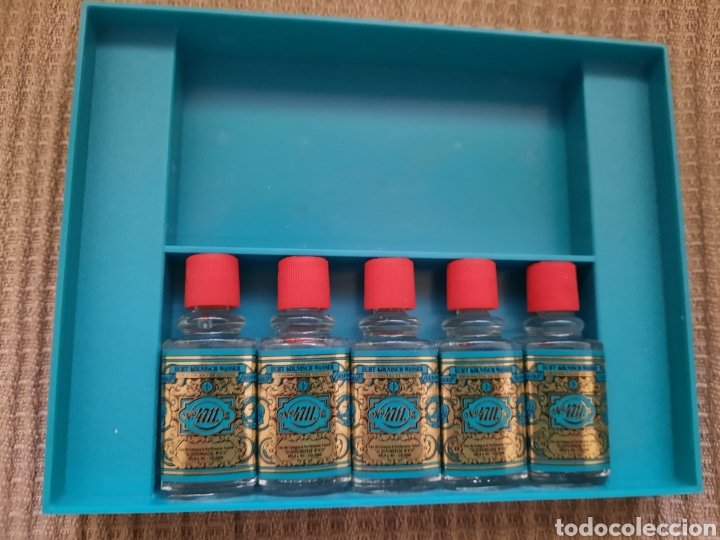 Miniaturas de perfumes antiguos: ESTUCHE CINCO MINIATURAS 4711 - Foto 3