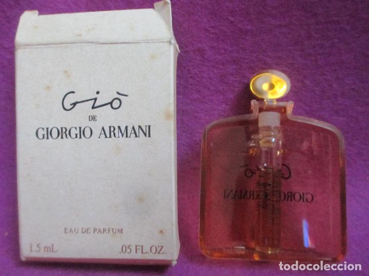 miniatura de perfume gio de giorgio armani eau - Comprar Miniaturas de  perfumes antiguos en todocoleccion - 342399493