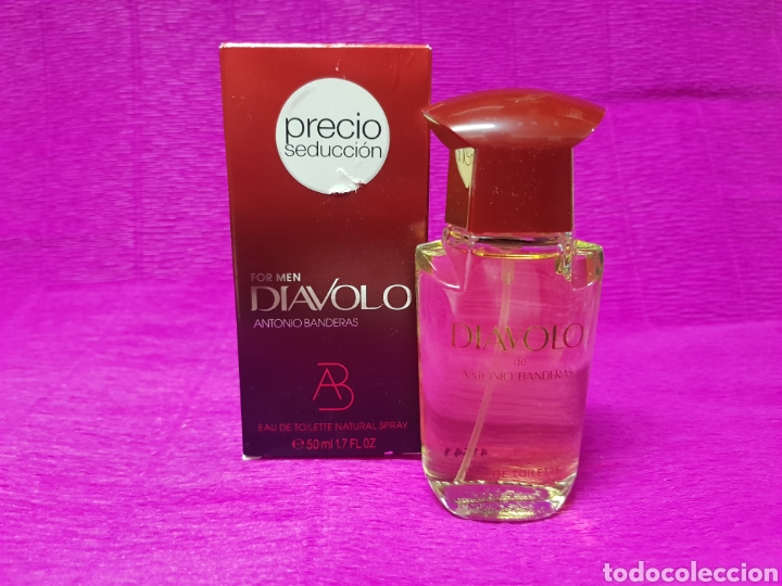 Miniaturas de perfumes antiguos: Diavolo Antonio Banderas colonia 50ml spray