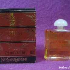 Miniaturas de perfumes antiguos: MINIATURA DE PERFUME OPIUM PARFUM YVES SAINT LAURENT 7,5 ML CON CAJA LLENA