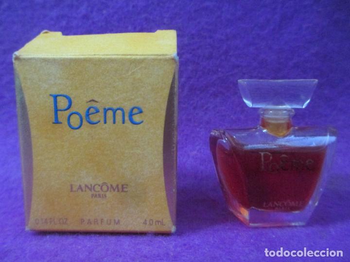 Miniaturen von alten Parf&uuml;men: MINIATURA DE PERFUME POEME LANCOME PARFUM 4 ML CON CAJA