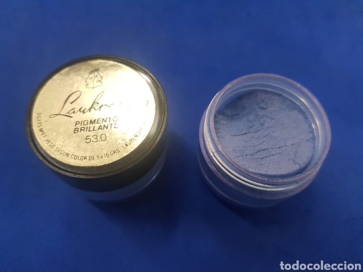 Miniaturen von alten Parf&uuml;men: Laukrom pigmento brillante azul ,a&ntilde;os 1980