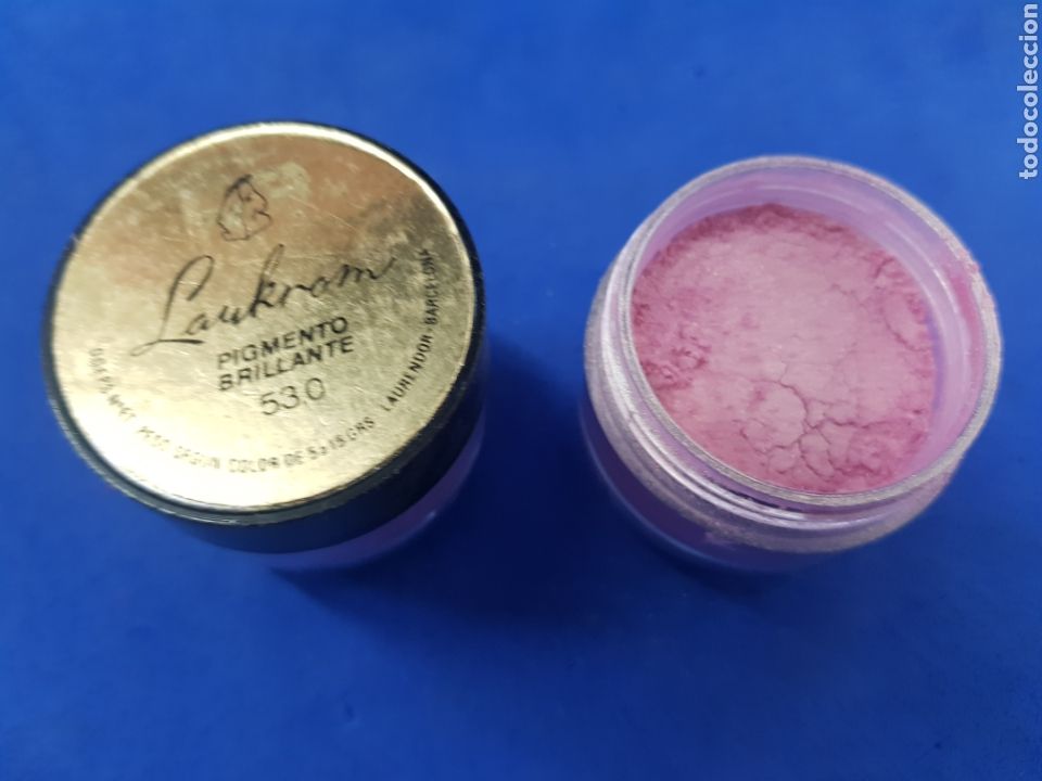 Miniaturen von alten Parf&uuml;men: Laukrom pigmento brillante rosa claro ,a&ntilde;os 1980