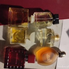 Miniaturas de perfumes antiguos: 6 FRASCOS COLECCIONABLES BOTELLITAS MINIATURA. Lote 355849240
