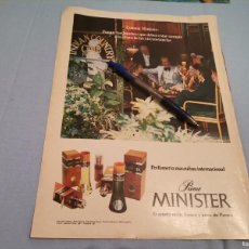 Miniaturas de perfumes antiguos: PERFUME COLONIA HOMBRE PRIME MINISTER ANUNCIO PUBLICIDAD REVISTA 1973. Lote 364454961