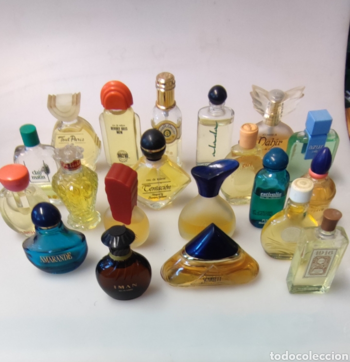 lote 19 colonias y perfumes - Acquista Miniature di profumi e flaconi  antichi su todocoleccion